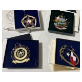 (4) Collectible Texas State Capitol Ornaments
