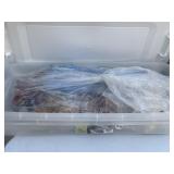 56Qt Storage Container with Christmas Decor