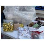 Tote With Christmas Decor