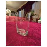 9.25" Thick Crystal Oval Vase