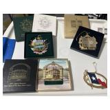(4) Collectible Texas State Capitol ornaments