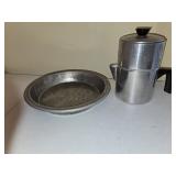 VTG Nordicware Pie Pan & Old Coffee Pot