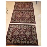 (3) 27"ï¿½39 Rugs w/Grip Mats