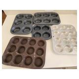 Nice Anolon 12-Cup Steel Muffin Pan