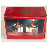 NIB pair of "Home For The Holidays" silverplate