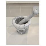 Marble Mortar & Pestle