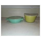 Tupperware Green & Yellow Storage Containers