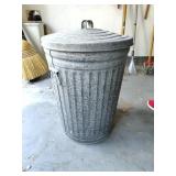 Galvenized Trash Can 26in x 20in