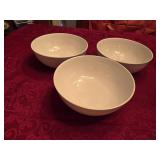 (3) 11" Heavy Plastic Bowls