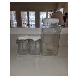 (4) Plastic Grip Jars