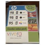 NEW HP 98/98/95 Vivera Ink Combo Value Pack.