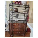 54"ï¿½19"ï¿½80" Wooden Buffet w/Marble Countertop