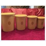 Set of 4 Vintage Tupperware Servalier