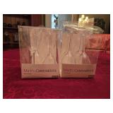 (8) Martha Stewart Plastic Wine Glasses