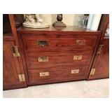 Henredon Scene One Campaign Style Three-Drawer