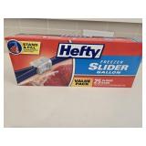New Hefty Freezer Slider Gallon Bags (25)