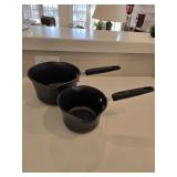(2) SilverStone Hard-anodized Nonstick Saucepans