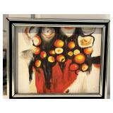 11.5"x9" Abstract Painting a Vibrant Arrangement