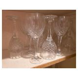 (17) Crystal Stemware