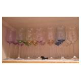 (21) Colored Stemware