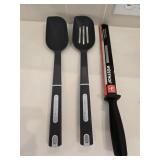 Calphalon Spoons & New 9" Wï¿½sthof Sharpening Steel