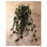 19" Safari Print Metal Sconce w/Faux Ivory