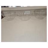 (3) Glass Bowls