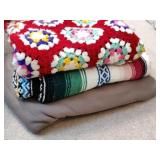 (3) Throw Blankets