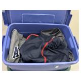 Tote with Assorted menï¿½s jacket & beanies sz