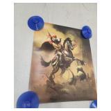 Vintage Collectible Print 'Black Warrior' by