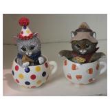 (2) Kitten Figurines