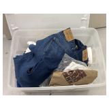 Tote w/ Sz L Miller Lite T- Shirts & 31x30 Levis