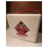 Red Dog Styrofoam Cooler