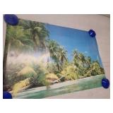 39x26 Tropical Island Poster