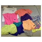 Tote with Vtg Shirts & Shorts Sz Small & More