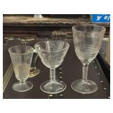 (20) Vintage Federal Glass 145R water goblets