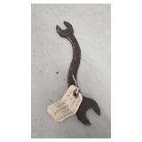 Antique hand hammered S wrench