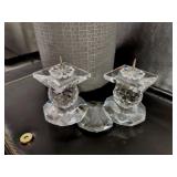 Swarovski Crystal 2 Pin Candle Holder in Original