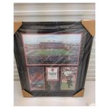 Framed, Texas Tech memorabilia.