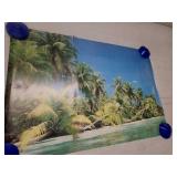 39x26 Tropical Island Poster