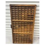 Vintage Wooden Letter Press Printer Tray 32.5'x16'