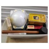 Tub full of tools and hardware