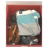 16.5ï¿½x16ï¿½x11ï¿½ red plastic stacking storage bin