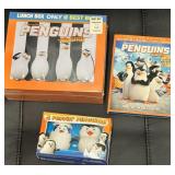 Penguins fun Lot includes DVD, Lunchbox & toys