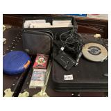 Cd Cases, 2 Vintage Disney Tapes, Walkman & Vtg