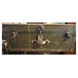 31"x16.5"x13"VTG Military Footlocker Trunk