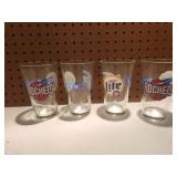 Miller Lite Houston Rockets Pint Glasses