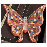 12'x11.5' Mosaic butterfly sculpture w/colorful