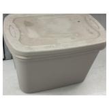 (2) Sterilite 18 Gallon Plastic Storage Bins with