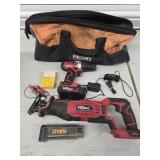 Hyper Tough Battery tools w charger in rigid bag